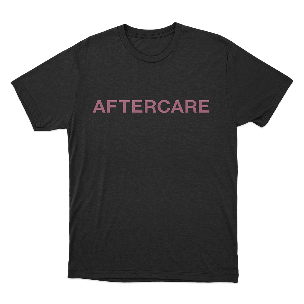 Aftercare Letter T Shirt Black Aftercare Letter T Shirt Black