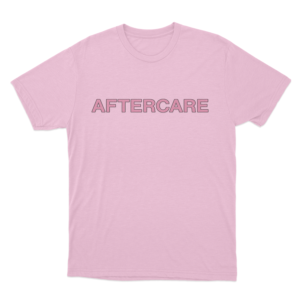 Aftercare Letter T Shirt Pink Aftercare Letter T Shirt Pink