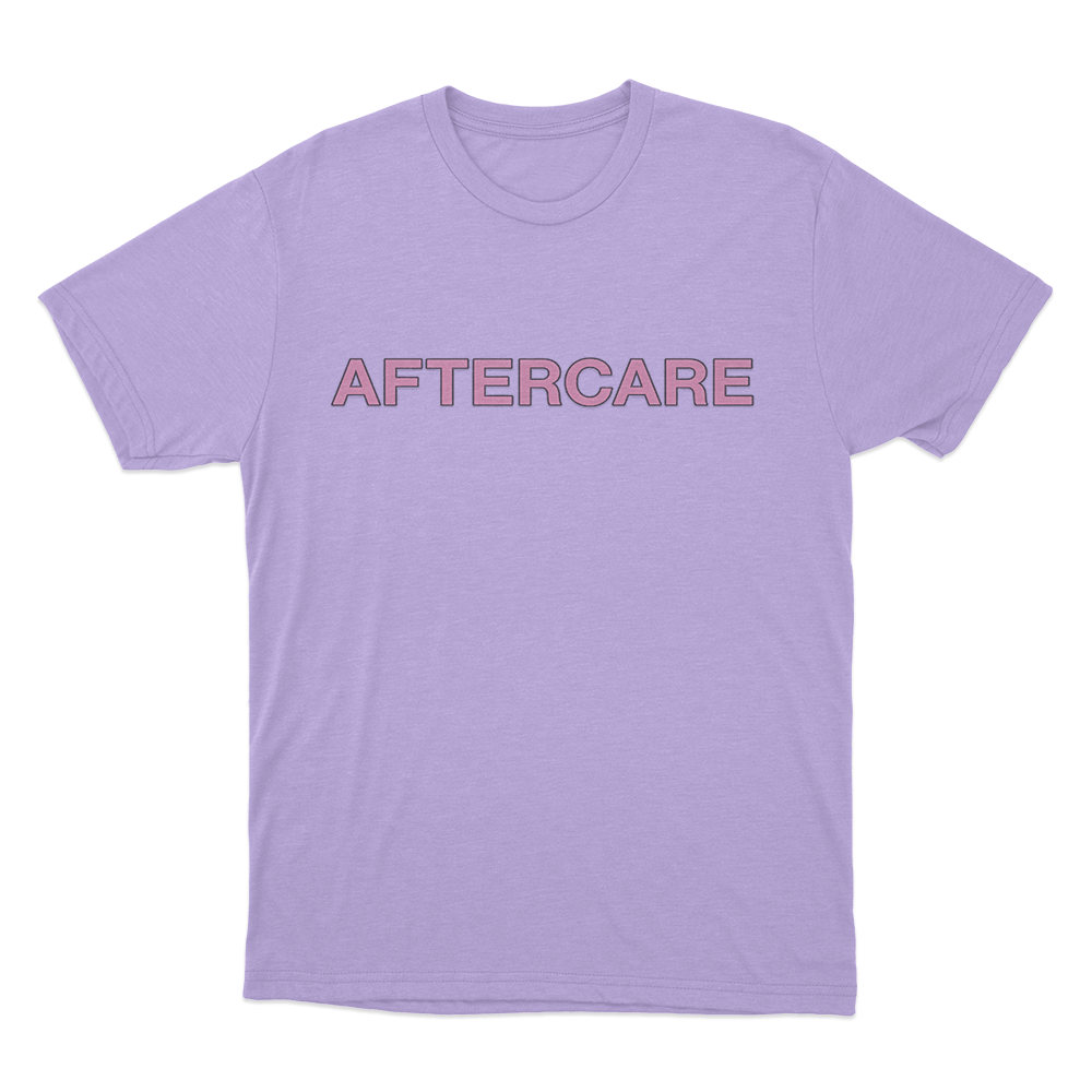 Aftercare Letter T Shirt Purple Aftercare Letter T Shirt Purple