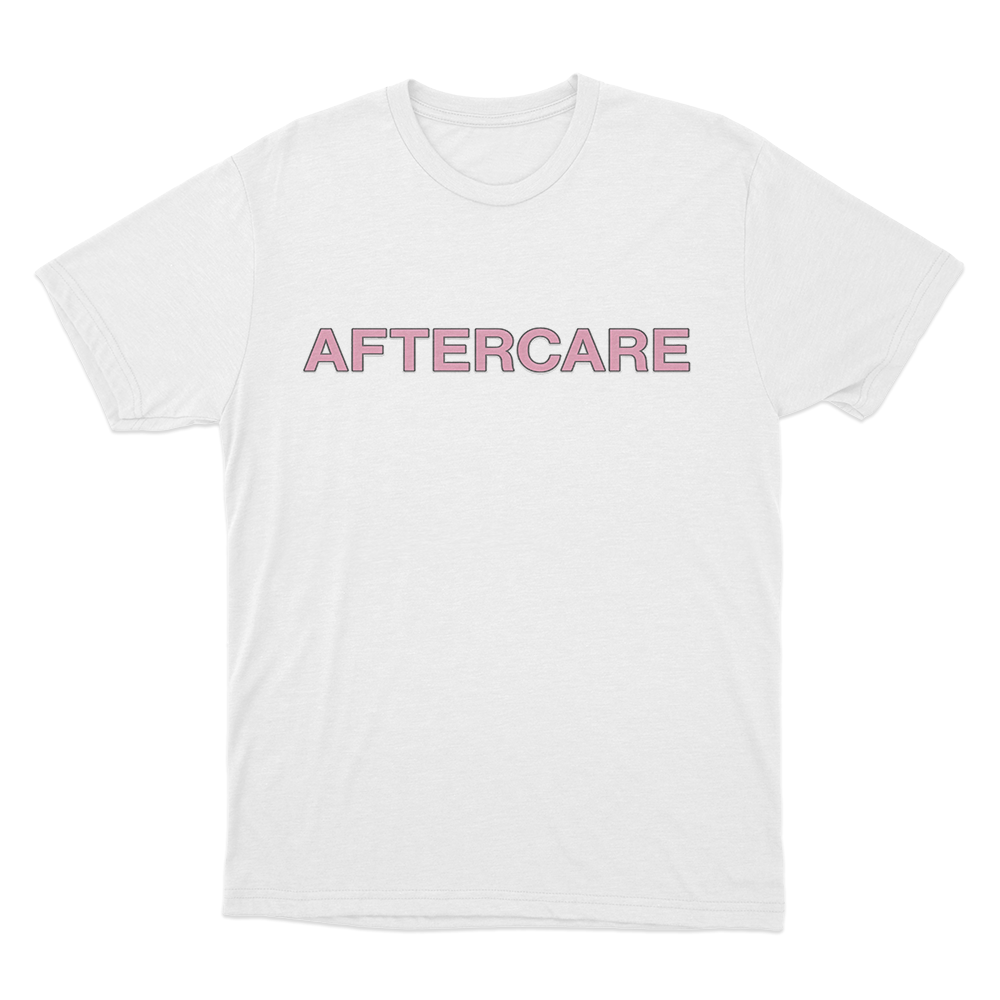 Aftercare Letter T Shirt White Aftercare Letter T Shirt White