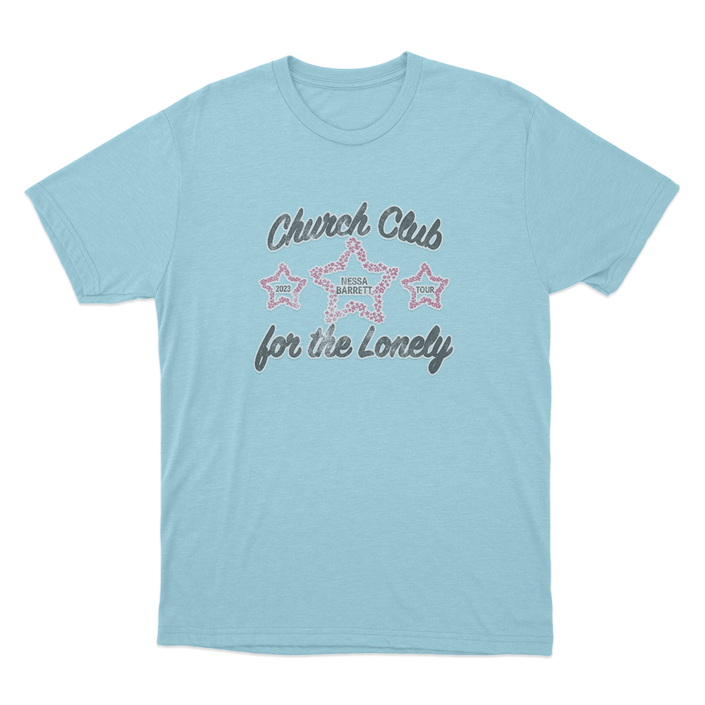 Church Club T Shirt Sky Blue Church Club T Shirt Sky Blue