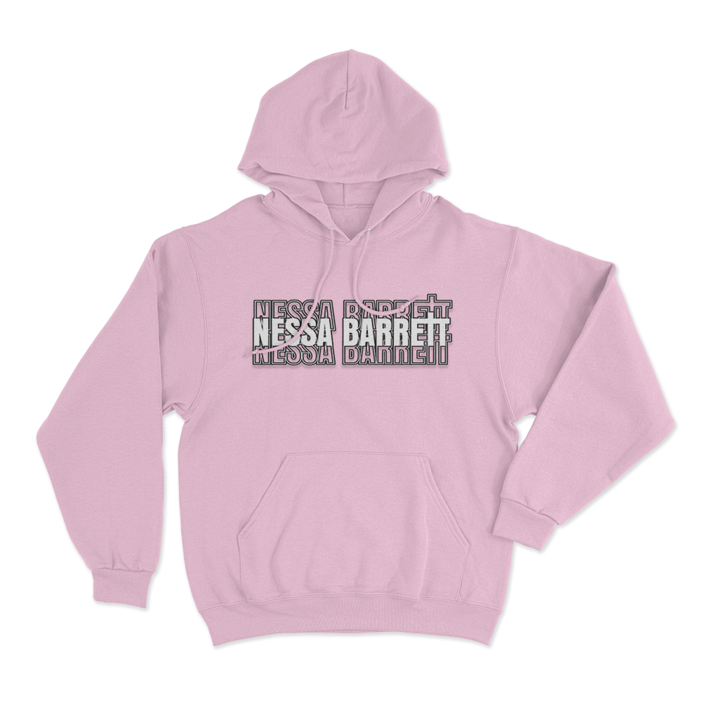 Nessa Stacked Hoodie Pink Nessa Stacked Hoodie Pink