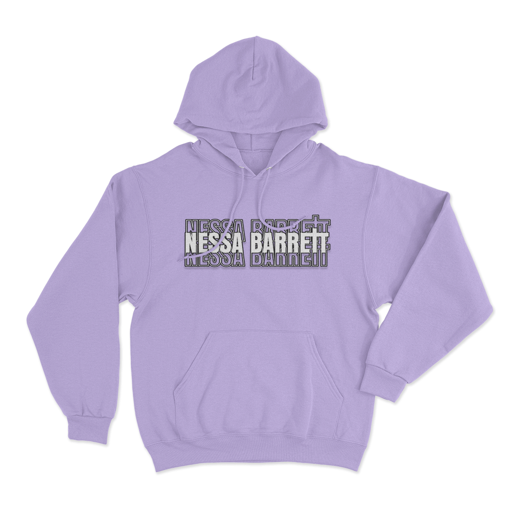 Nessa Stacked Hoodie Purple Nessa Stacked Hoodie Purple