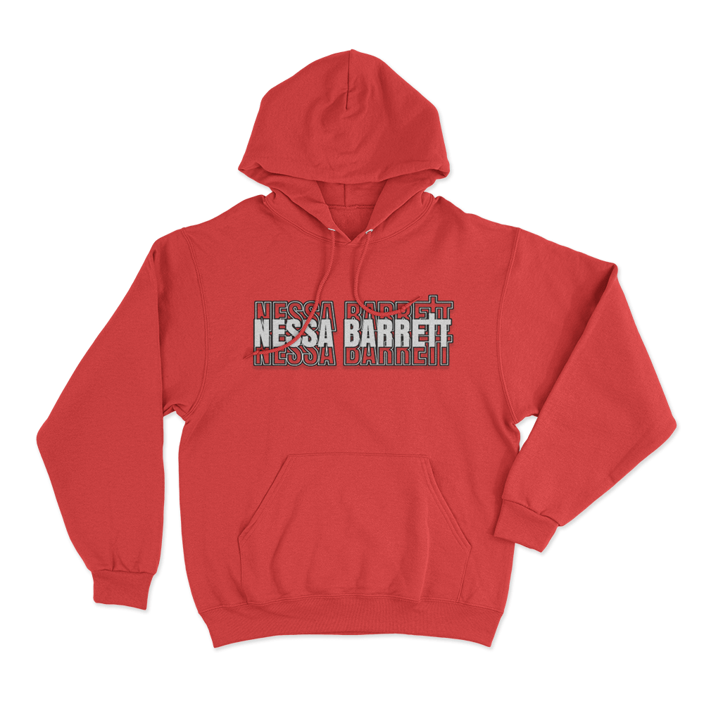 Nessa Stacked Hoodie Red Nessa Stacked Hoodie Red